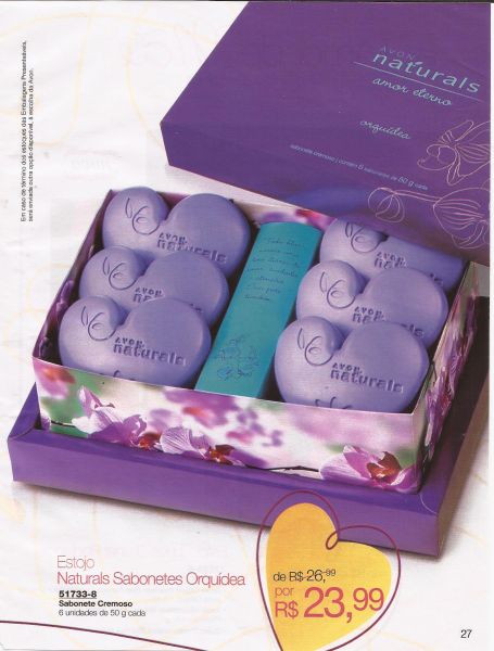 Estojo Naturals Sabonetes Orquídea