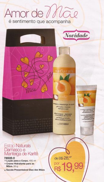 Estojo Naturals Damasco e Manteiga de Karitê